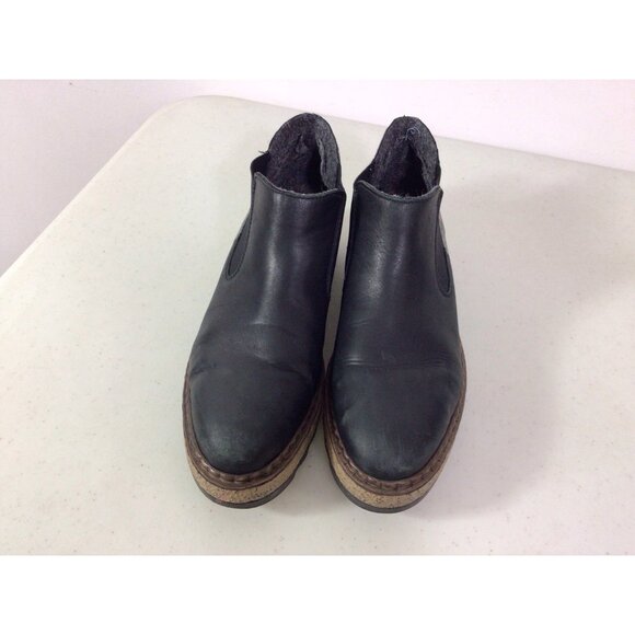 Rieker Leather Platform Ankle Boots Womens 41 - Picture 3 of 7